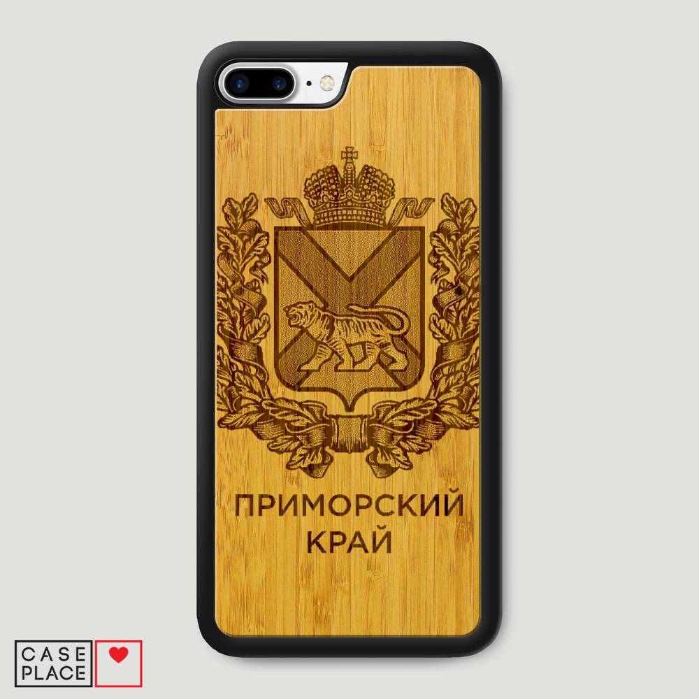 Деревянный чехол Приморский край на iPhone 8 Plus