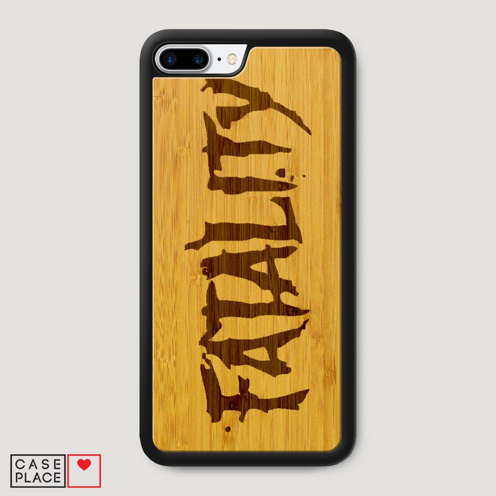 Деревянный чехол Fatality графика на iPhone 8 Plus