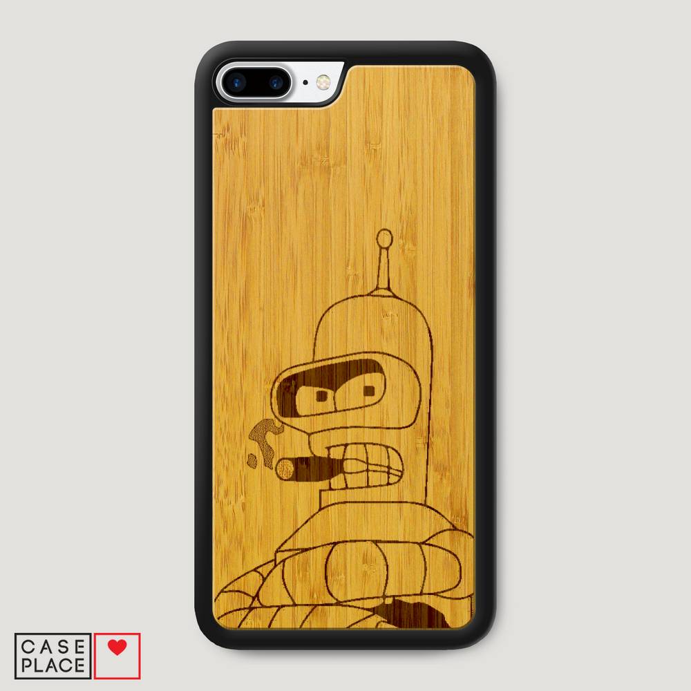 Деревянный чехол Futurama 6 графика на iPhone 8 Plus