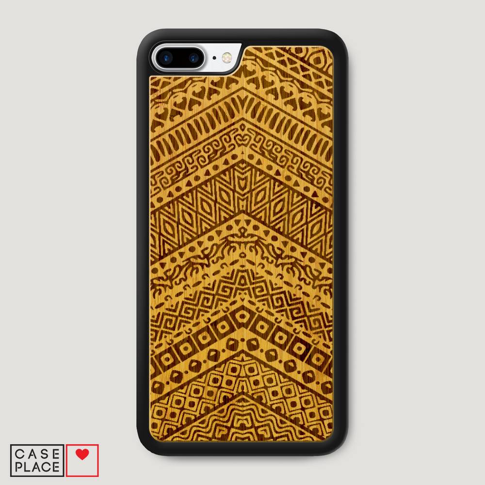 Деревянный чехол Узорчатый фон графика 21 на iPhone 8 Plus