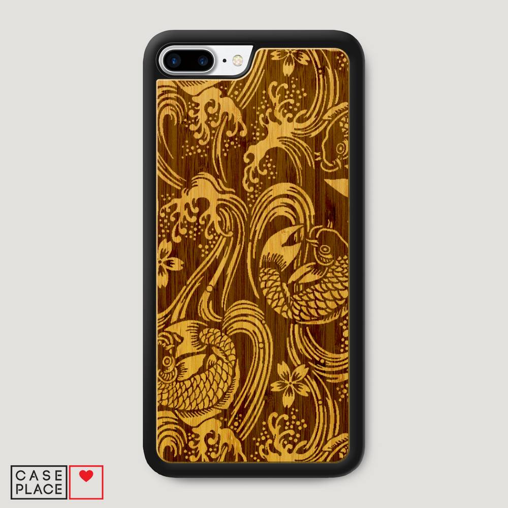 Деревянный чехол Узорчатый фон графика 48 на iPhone 8 Plus