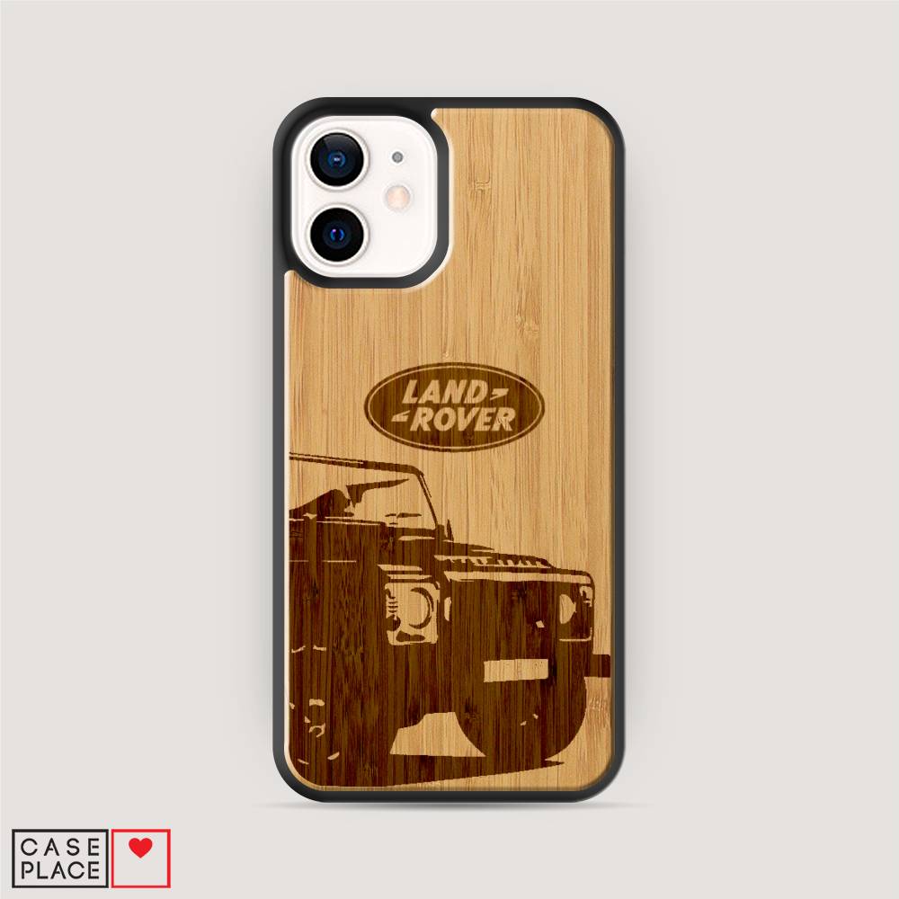 Деревянный чехол Ретро Land Rover на iPhone 12 mini