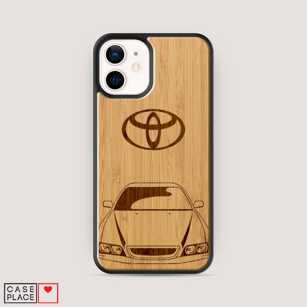 Деревянный чехол Toyota графика на iPhone 12 mini