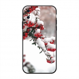 Матовый силиконовый чехол Зима 8 на iPhone XS (10S)