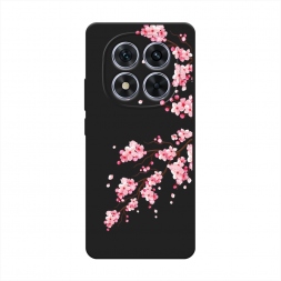 Матовый силиконовый чехол Цветение сакуры на Xiaomi Redmi Note 14 Pro 5G
