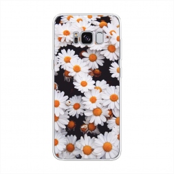 Силиконовый чехол Ромашковое поле на Samsung Galaxy S8