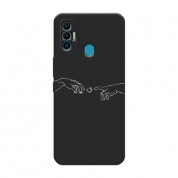 Матовый силиконовый чехол Загрузка творения на Tecno Spark 7
