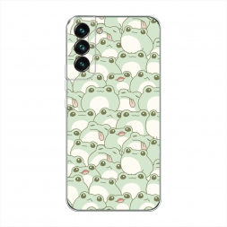 Силиконовый чехол Море жабок на Samsung Galaxy S22
