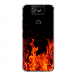 Силиконовый чехол Все в огне на Asus Zenfone 6 ZS630KL