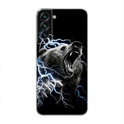 Силиконовый чехол Гроза и медведь на Samsung Galaxy S22