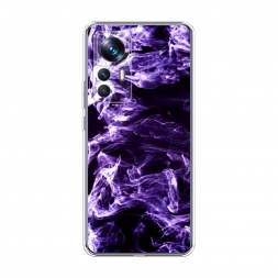 Силиконовый чехол Фиолетовый дым на Xiaomi 12T Pro
