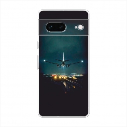 Силиконовый чехол Ночной рейс на Google Pixel 7