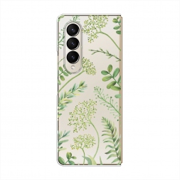 Силиконовый чехол Green Leaves на Samsung Galaxy Z Fold 4