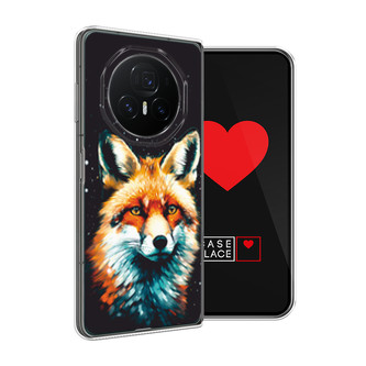 Силиконовый чехол Лиса на фоне звезд на Honor Magic V3