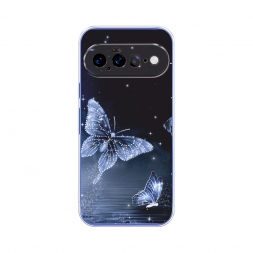 Силиконовый чехол Кристальные бабочки на Google Pixel 11