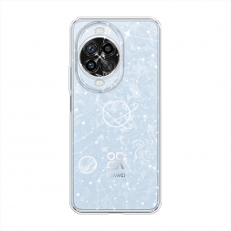 Силиконовый чехол Планеты в космосе на Huawei Nova 14 Pro