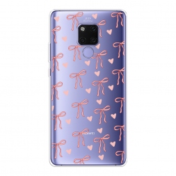 Силиконовый чехол Бантики и сердечки на Huawei Mate 20X
