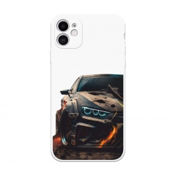 Soft touch белый На износ 2 на iPhone 11