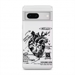 Силиконовый чехол Анатомическое сердце 2 на Google Pixel 7
