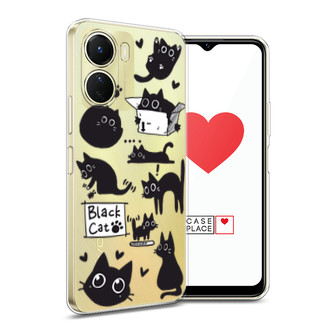 ����������� ����� Black cat doodles �� Vivo Y16