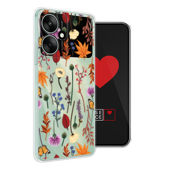 ����������� ����� Orange Purple flowers �� Xiaomi Redmi 13R 5G