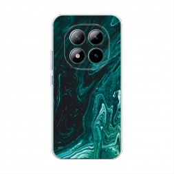 Силиконовый чехол Мрамор изумруд на Redmi Note 15 Pro Plus 5G
