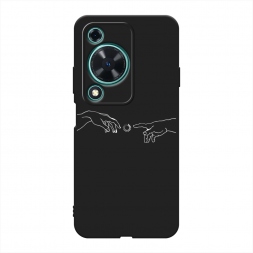 Матовый силиконовый чехол Загрузка творения на Huawei Nova Y72S