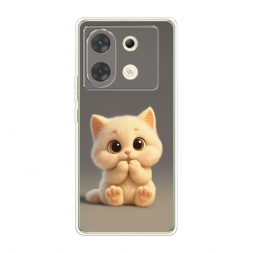 Силиконовый чехол Милый пухлый котик на Infinix Zero 30 5G