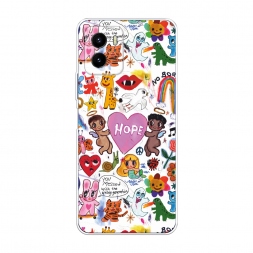 Силиконовый чехол Милые рисунки на Vivo Y10