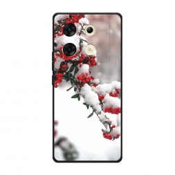 Матовый силиконовый чехол Зима 8 на Infinix Zero 30 5G