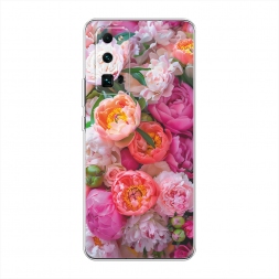 Силиконовый чехол Сочные пионы на Honor 30 Pro Plus