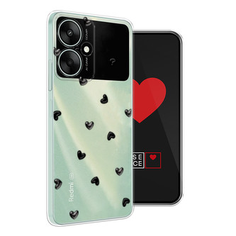 Силиконовый чехол Сердца на Xiaomi Redmi 13R 5G