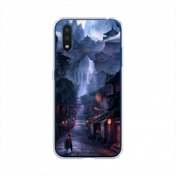 Силиконовый чехол Одинокий самурай на Samsung Galaxy M01