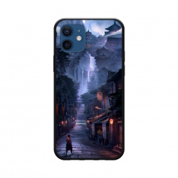Матовый силиконовый чехол Одинокий самурай на iPhone 12 Pro