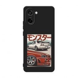 Матовый силиконовый чехол Monster car на OnePlus Nord CE 5