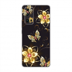 Силиконовый чехол Luxury butterflies на Honor 30 Pro Plus