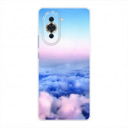 Силиконовый чехол Облака на Huawei Nova 10