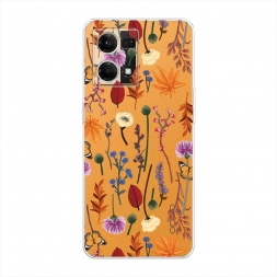 ����������� ����� Orange Purple flowers �� Oppo Reno 7 4G