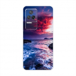 Силиконовый чехол Волны 1 на Xiaomi Redmi K50