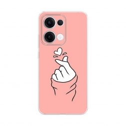 Силиконовый чехол Любовь-щелк на Oppo Reno 13