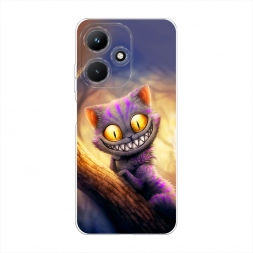Силиконовый чехол Cheshire Cat на Infinix Hot 30i