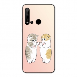 Силиконовый чехол Пухлые котики на Huawei Nova 5i