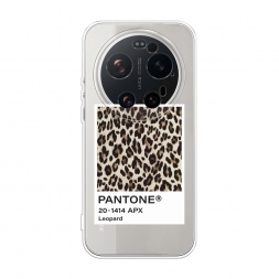 Силиконовый чехол Pantone leopard на Xiaomi 17 Ultra