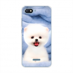 Силиконовый чехол Белый пёсик на Xiaomi Redmi 6A