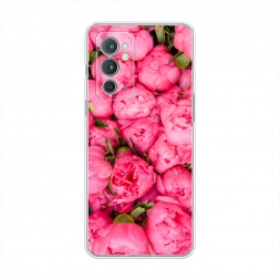 Силиконовый чехол Прекрасные пионы на OnePlus 9RT