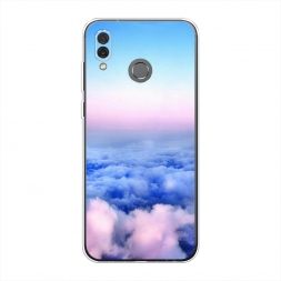 Силиконовый чехол Облака на Huawei Honor Play