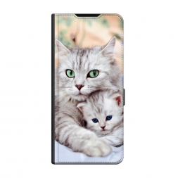 Чехол-книжка Premium Кошка и котёнок на Realme C53