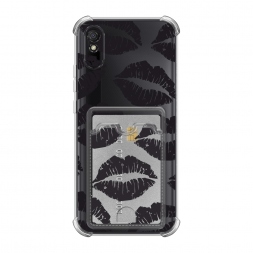 Карман Чёрная помада паттерн на Xiaomi Redmi 9A