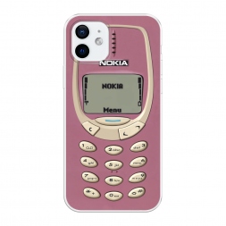 Силиконовый чехол Розовая нокиа на iPhone 12