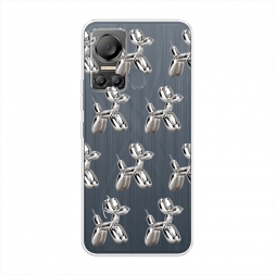 Силиконовый чехол balloon dogs 3 на Itel Vision 5